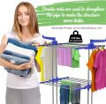 New Three Layers Clothes Drying Stand Rack Heavy Duty Double Pole Foldable Cloth Dryer Clothes Drying Stand.. 