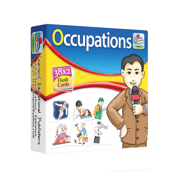 Early Learners Small Flash Cards of OCCUPATIONS  Pocket Size  Export Quality