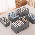 Organisers Foldable Warderobe Storage Organiser, Drawer with Dividers Closet Box for Clothes, Jeans, Underwear, Bra, Sock, Ties, T-shirt, Belt, Makeup. 