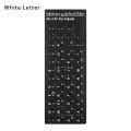 Non-slip Desktop Computer Keyboard Covers Label Sticker Hebrew Letter Keyboard Stickers Alphabet Layout. 