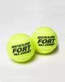 Pack of 3 - Dunlop Fort All Court Tennis Balls. 