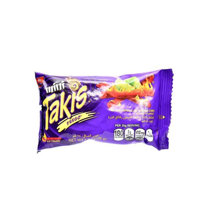 Takis Fuego Hot Chili Pepper Tortilla Chips 35g