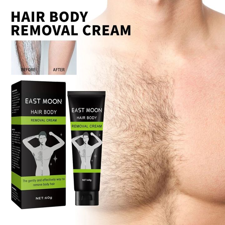 Safe Hair Removal Cream Men Body Hair Removal Cream Without Irritation Sensitive Skin Hair Remover for Beard Body Chest Hair