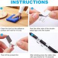 Cable Clamp Clips (Pack Of 20 Small) Self Adhesive Wire Tie Holder Organizer Management Car Decorative Cord Fixer Clip Buckle Fasten Wiring Tidy Fixing Neat Sturdy Arranging Clamps Holders For Cables Reinforced With Tape Ties Arrangement Sleeve Finisher. 