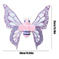 Cosplay Dress Up With Lights Moving Fairy Butterfly Wings DIY Assembly Adjustable Strap Electric Butterfly Wings Glowing Safety Fairy Flying Toy Halloween. 
