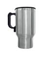 Car Travel Coffee And Tea Mug - Silver. 