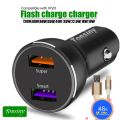 For vivo car charger,120W 2 port cigarette lighter charger,12-24V metal car phone charger for vivo X90/X80/X60/Y72/Y33/V21/V25. 