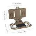 Mirage Tactical Vest Cell Phone Holder Outdoor Tactical Vest Phone Holder Chest Mount for Navigation Board Camping Universal Smartphone Carrier for Chest-mounted Phone Holder. 