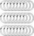 10 Pcs Premium Quality Key Rings with Open Jump Rings Flat Split Heavy Duty Strong Keyrings for Jewelry, DIY ,Rings for Crafts - Bulk Metal Key Chain Ring Base for DIY Keychain Making. 
