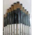 Flat Painting Flat brushes set of 12. 