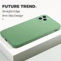 Hontinga for OPPO A96 4G Back Cover Simple Candy Color Square Edge Liquid Silicone Phone Case. 