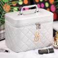 Cosmetic bag Makeup Case With Mirror Beauty Travel Make Up Box Organizer Leather Brush Professional Cosmetic Storage Bag. 