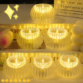 Mini Pumpkin LED Light Transparent Flameless Battery Power Lantern Night Lamp Wedding Party Birthday Festival Home Decor. 