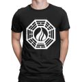 Dharma Initiative Logo Lost TV Show Men's T Shirts Funny Tee Shirt Short Sleeve O Neck T-Shirts Pure Cotton Big Size Tops. 