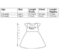 Baby Girl Floral Dress Frock with Pajama, Kids Eid Party Wedding baby. 