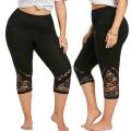 40# Women Lace Leggings Plus Size Skinny Women Pants Sport Push Up Leggings Fitness stretch Skinny Pants Leggins Mujer. 