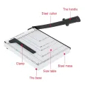 Professional A4 Office Home Paper Cutter Paper Trimmer Machine Heavy Duty Metal Base 12 Sheet Capacity (32.5x25cm). 