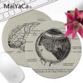 Maiyaca Ntage Anatomy The Human Eyeball Small Round Mouse Pad PC Computer Mat Smooth Writing Pad Desktops Mate Mouse Pad Anime. 