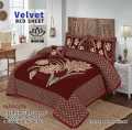Original Velvet Jacquard Bed Sheet 4 Pieces. 