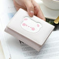 Cute Small Bear Patternwallets Lightweight Soft Small Womenwallets Three-Fold Pu Leather Soft Pu Leather for Daily Use Shopping Traveling Gift For Women Fashion Accessory. 