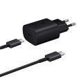 Original Samsung S21 S20 25W Super Fast Charger USB Type C Pd Quick Charging Double Type C Cable for Galaxy Note 20 Ultra Note10. 