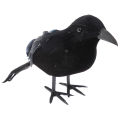 Halloween Black Crow Props Realistic Raven Spooky Feathered Crows House Decor Sunlight Super Store. 