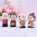 【Simple 3C】2Pcs Old Couple Grandparents Figurine Landscape Garden Decor. 