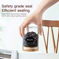 200ML  Small Glass Storage Jars with Bamboo Lids  Set of  12, Airtight Storage Canister with Labels and Chalk Marker, Food Cereal Storage Containers for Home Kitchen Tea Herbs Pasta Coffee Flour Herbs …. 