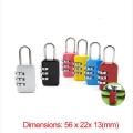 3 Digit Combination Travel Suitcase Luggage Bag Code Lock Padlock Cute 30mm. 