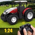 1/24 Remote Control Tractor Trailer 2.4G RC Tractor Simulated Engineering Construction Truck Model Toys Farming Machine. 