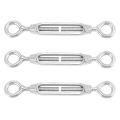 M4 Stainless Steel 304 Eye & Eye Turnbuckle Wire Rope Tension (10Pcs). 