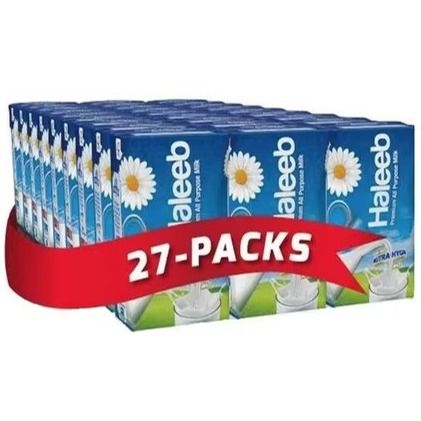 Haleeb Full Cream Milk 250ml - UHT Pack of 27