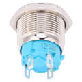2pcs 12~24VDC Push Button Switch 19mm Round 4PIN Self Reset with Light Power Pattern. 