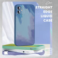 Jizetin for Huawei Y7P / P40 Lite E Back Cover Colorful Painting Design Liquid Silicone Phone Case Soft Full Camera Protect Phone Cases. 