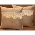 Set Of 2 Cushions Net Sequence. 