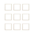 Set of 9 White Frame Photo Frame wall hanging 6x6 inch Photo frame Foto Frame Picture frame Family Collage Wall Decor. 