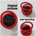 Car Aroma Spiral Ring Blue Red Black Color Available Solar Ring. 