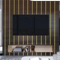 Gold Wall Decor Strip, Joint Tape, Wallpaper Border, Decorative Strips, Self-Adhesive, Adhesive Tape for Decorating Walls,Kitchen, Sofa, Furniture Size 1 Inch x 96 Inch. 
