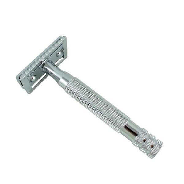 DE Safety Razor (Double Edge) Perfect  Stainless Steel Adjustable Heavy Duty Safety Razor for Barber and Personal Use, Barbershop Good Quality Close Smooth Shave, Comfortable To Use and Long Life Hair Razors for Men