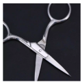 Stainless Steel Mustache & Beard Scissor For Men Beard Mustache Trimming Scissors Hair Care Grooming Tool, Professional Scissors Hair Cutting - Small Travel Facial Hair Scissor for Eyebrows, Nose, Moustache, Beard. 