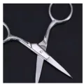 Stainless Steel Mustache & Beard Scissor For Men Beard Mustache Trimming Scissors Hair Care Grooming Tool, Professional Scissors Hair Cutting - Small Travel Facial Hair Scissor for Eyebrows, Nose, Moustache, Beard. 