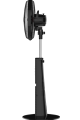 WEGO AC/DC 16 inch Rechargeable Fan with Light, Adjustable Stand & Remote Control. 