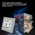 WBM Smart Universal 2100mA 5V 2 USB Wall Socket 2 USB Ports 10A EU Plug Timing APP Mobile Phone Button Panel Work With all home appliances. 