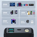 Joyroom PBF02 30W PowerBank 20000mAh PD Fast Charger Portable External Battery Charger For MacBook Laptop Tablet 30W PD USB C Fast Charging Portable Charger, 3 Outputs and 1 Inputs External Battery Pack with LED Display for iPhone 15 pro max/14 pro max 13. 