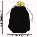 BLACK GOLDEN COMBO BIDH POUCH - NIKKAH BIDH POUCH - 50 PCS BIDH BAG - NIKKAH DECORATION ITEMS. 