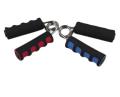 Spring Hand Grip Finger Strength Exercise Sponge Forearm Health Builder Pack of 2 - Hand Gripper - Black Blue Red. 