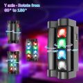 Stage Light, Moving Head DJ Light for Parties, RGBW Spider LED Light, Sound Activated & DMX-512 Control for Party, Club, Wedding Event, Carnival Festival, Disco Stage Lighting. 