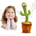 Rechargeable Dancing Cactus Toy-Talking Cactus Toy-Electronic Dancing Cactus Toy with Lighting-Singing Cactus Recording and Repeat Your Words. 