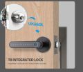 Tuya Smart Home Door Lock Biometric Fingerprint Keyless Entry Keypad App Backup Key Lock App+Fingerprint+Code+Key GOLD. 