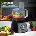 Geepas 1200W Compact Food Processor | Multifunctional Electric Chopper with Shredder & Grater Attachments | 1.2L Bowl Capacity | Stainless Steel & Dough Blades Included - 2 Years Warranty. 